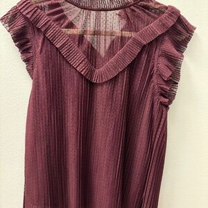 Eggplant colored blouse